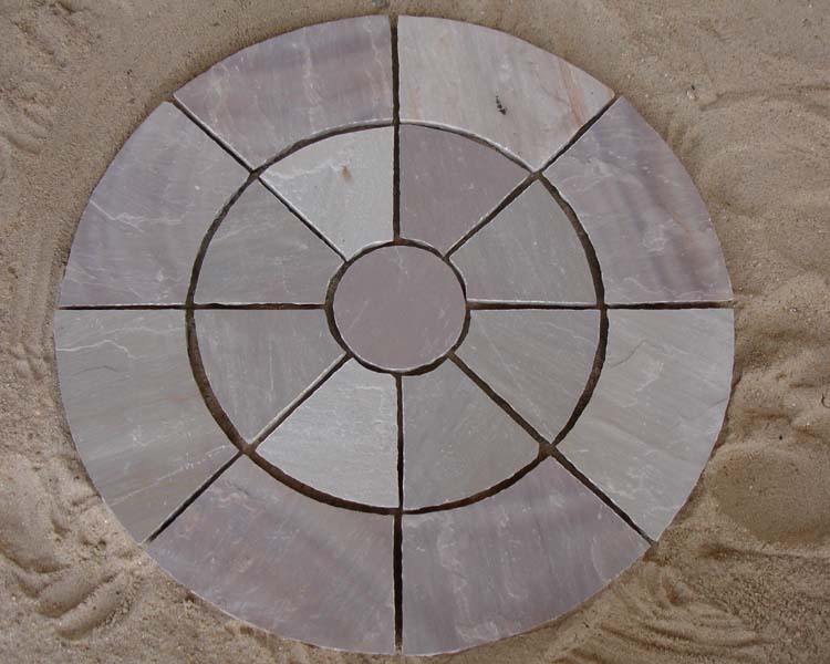 Buff Circle paving